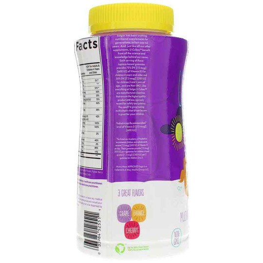 U-Cubes Children's Multivitamin & Mineral Gummies, SLG